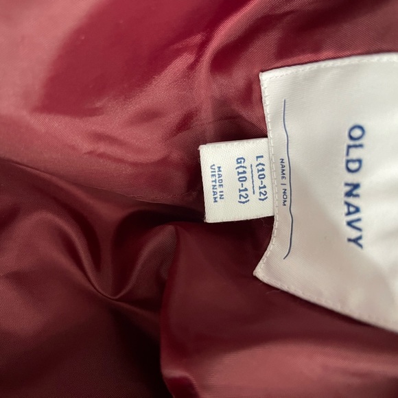 Old Navy Boys size L (10-12). Snap Front Bomber Jacket - Picture 6 of 6